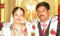 Dhanraj & Vasantha, Success Story, Kalyanamalai is a boon from the Almighty, kalyanamalai Matrimony magazine